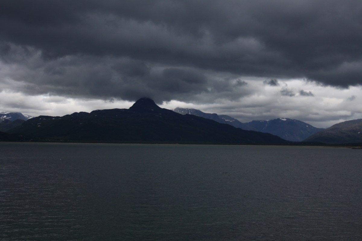 Threatening clouds near Storslett.