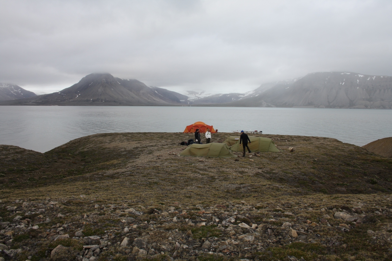 Base camp on Svalbard