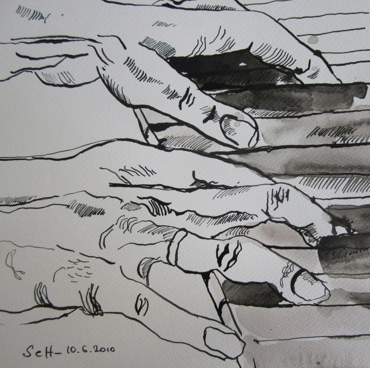 Klavierhände (c) Zeichnung  von Susanne Haun (2)