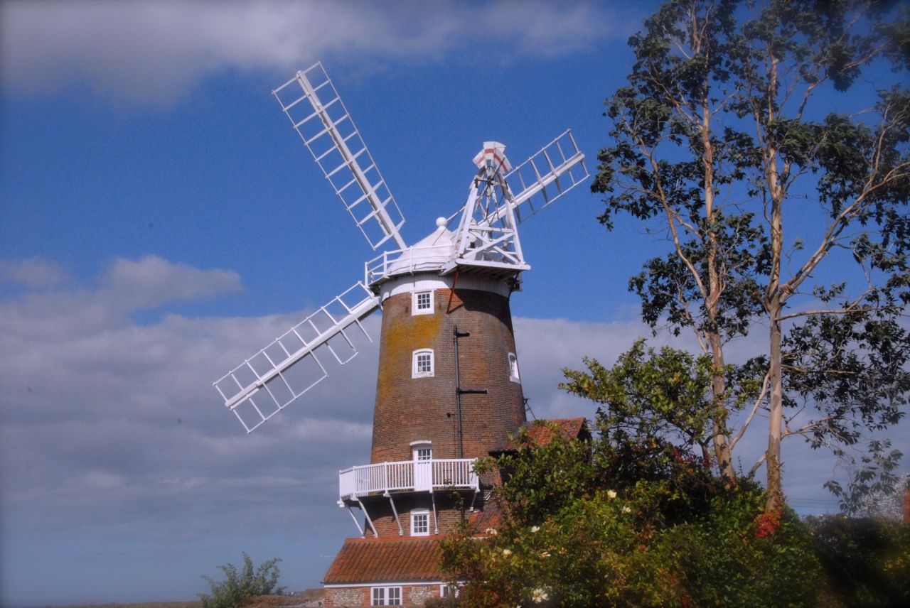 The famous Cley Mill, Cley next the Sea, Norfolk. This is where "Circe" is moored.