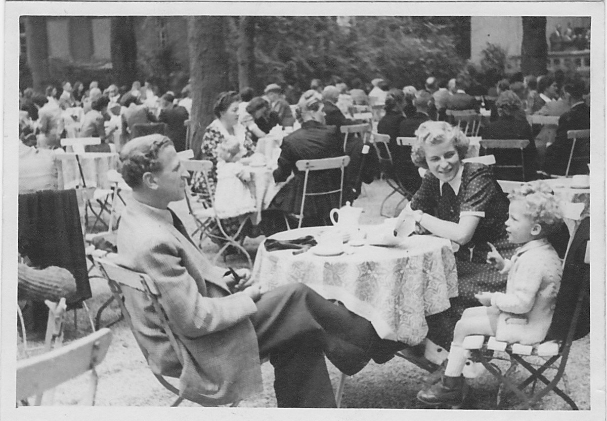 1949, Klausbernd und Ingeborg und Wilhelm Vollmar